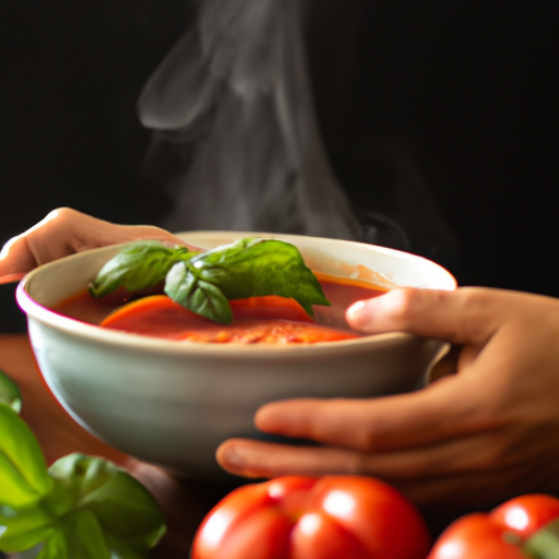 Kremowa Zupa Pomidorowa z Lnianym Twist